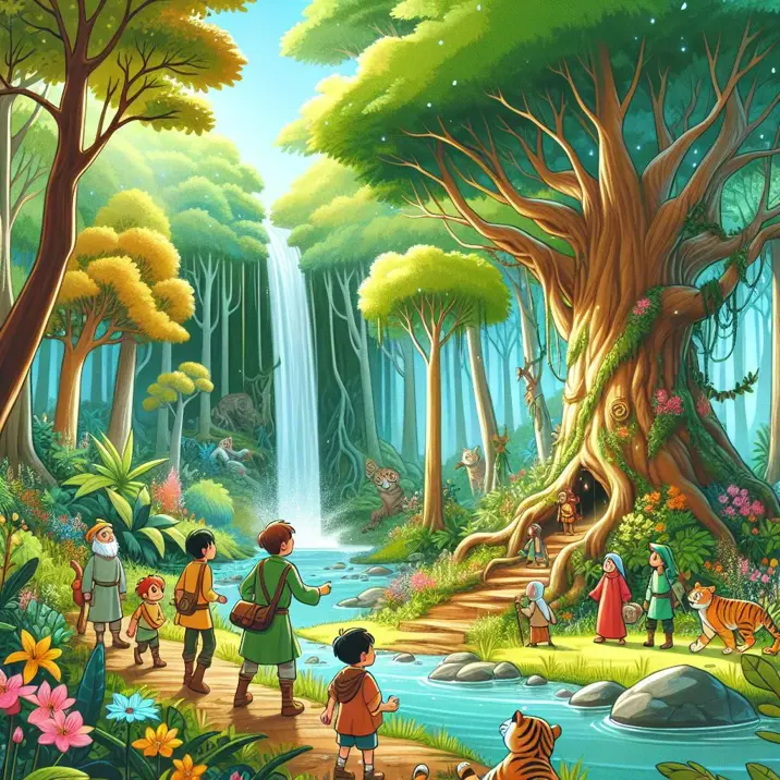 داستان ماجرای شجاعت کیوان در جنگل جادویی