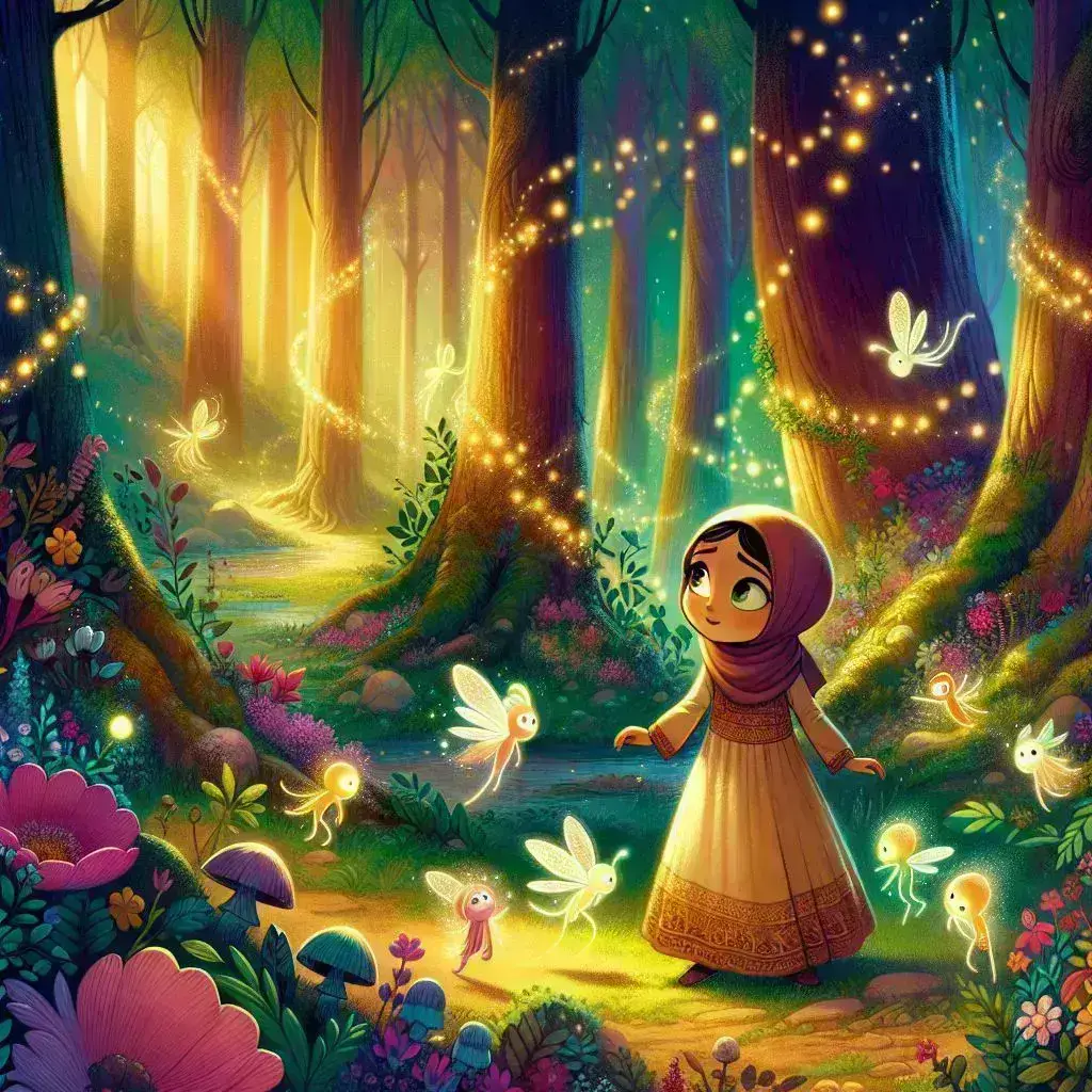 داستان دخترک و شگفتی های جنگل