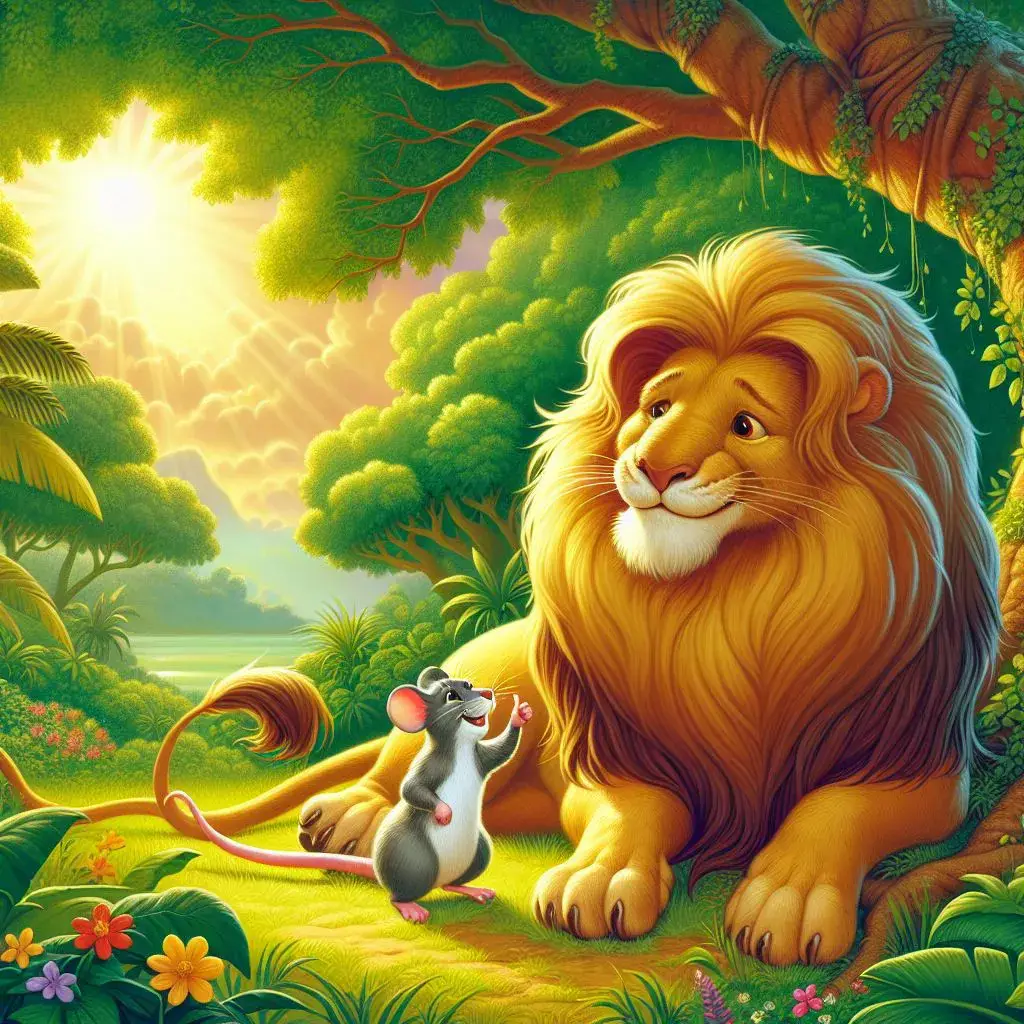 داستان ماجرای شیر و موش