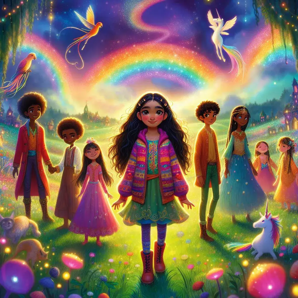 داستان ماجراجویی های مینا و تماشاگران رنگین کمان