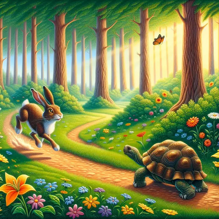 داستان ماجرای خرگوش و لاک پشت