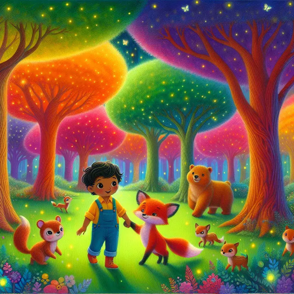 داستان ماجراجویی در جنگل رنگین