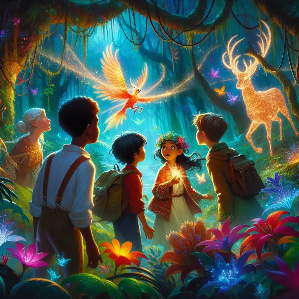 داستان ماجراجویی در جنگل جادویی