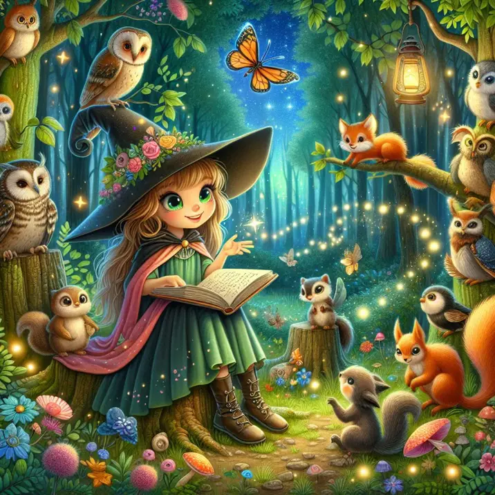 داستان ماجرای جادوگر کوچک و موجودات جنگل