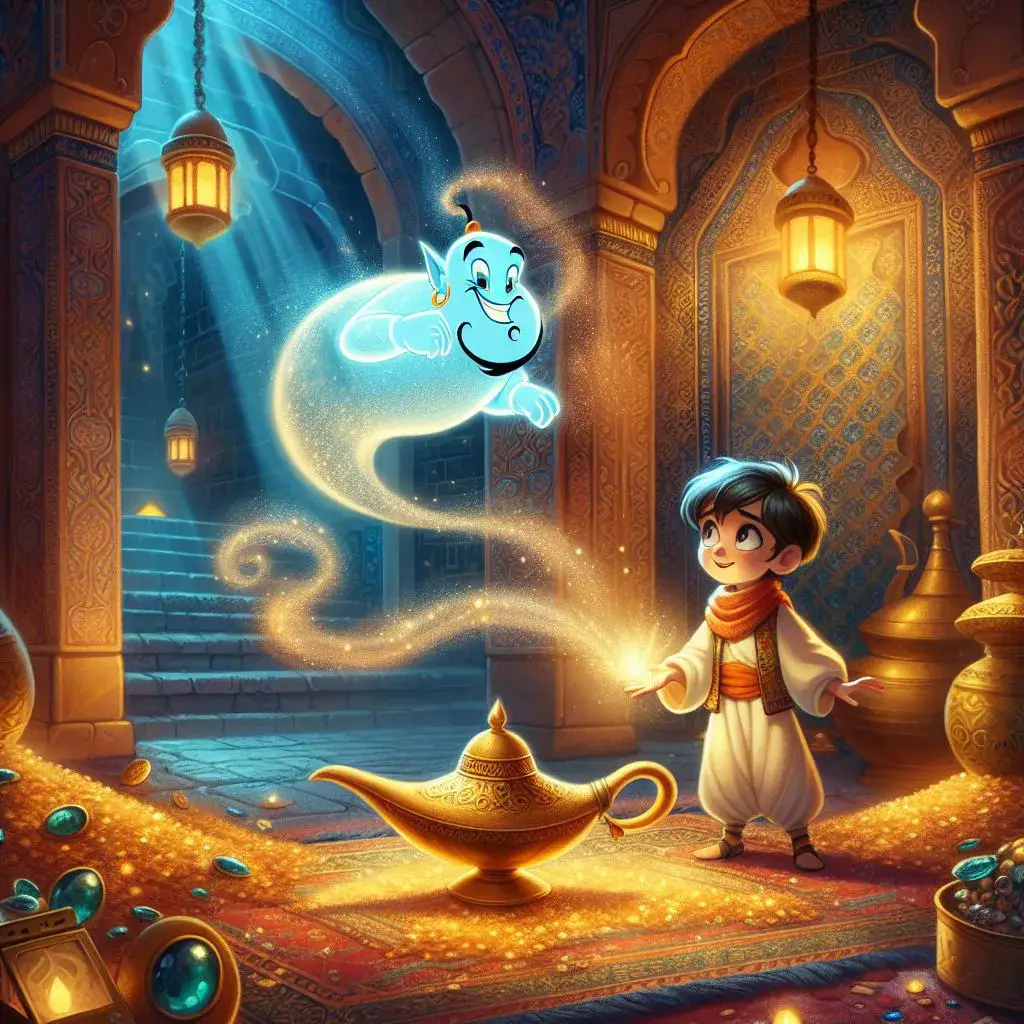 داستان چراغ جادو و پسر کنجکاو