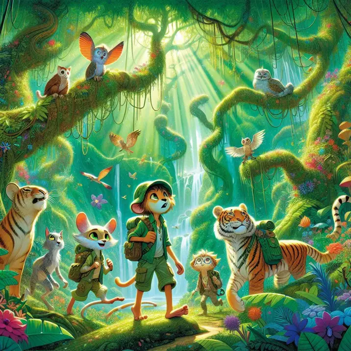 داستان ماجراجویی در جنگل سرسبز