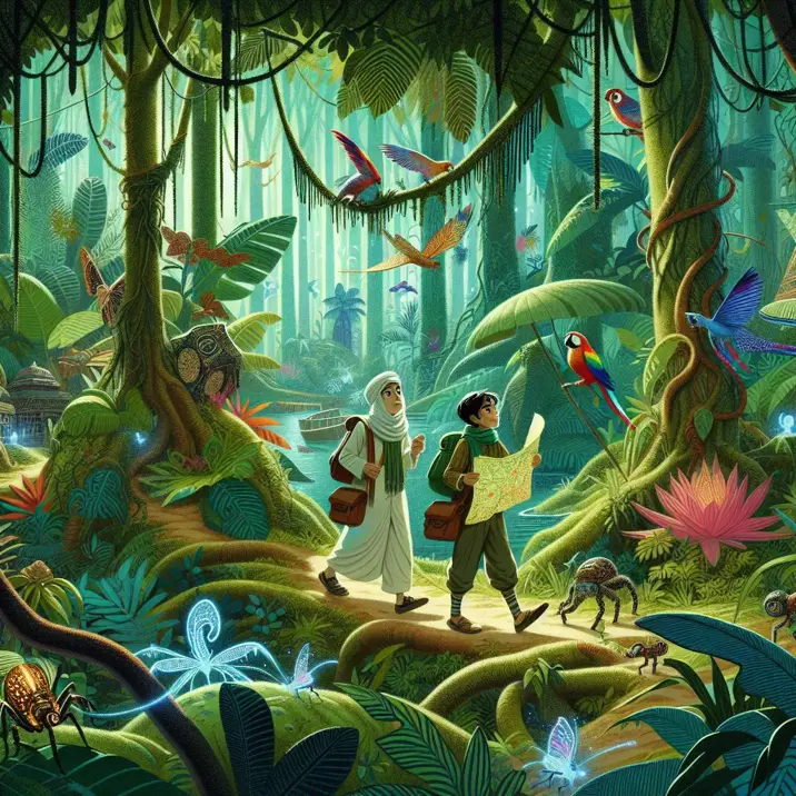 داستان ماجراجویی در جنگل سرسبز