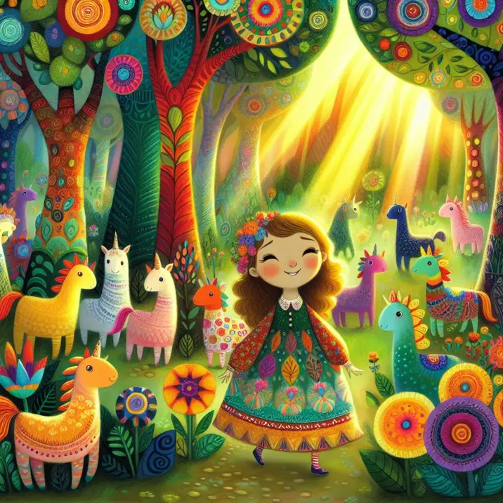 داستان ماجراجویی شگفت انگیز مریم در جنگل رنگین