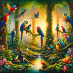 ماجرای جالب پرندگان رنگین
