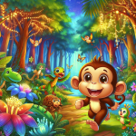 سفر جادویی میمونی به جنگل شگفت انگیز