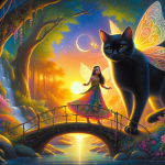 ماجراهای جالب گربه سیاه و پری جوان