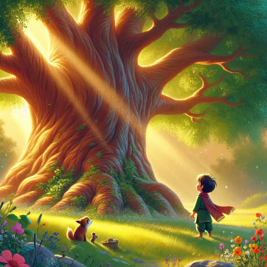 داستان دوست من، درخت بزرگ