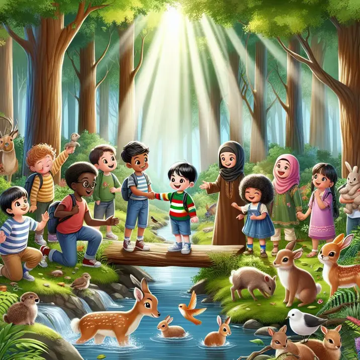 داستان دوست جدید در جنگل