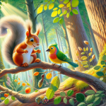 ماجرای جالب سنجاب و دوستش