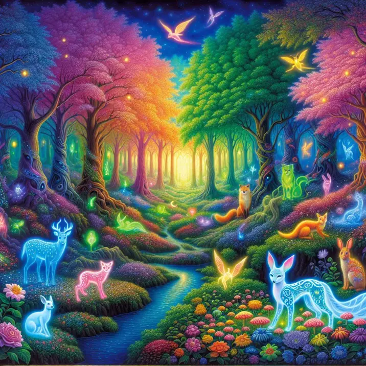 داستان راز جنگل رنگارنگ