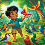 ماجراجویی کوشا و دوستی با پرنده های رنگی