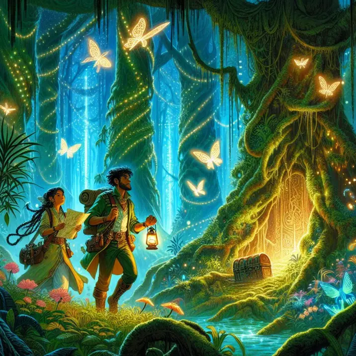 داستان ماجراجویی در جنگل جادویی