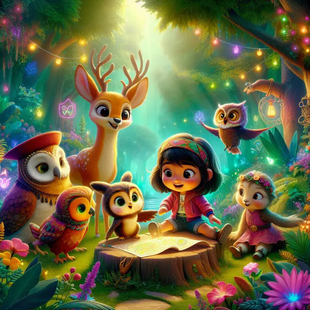 داستان ماجراجویی در جنگل جادویی