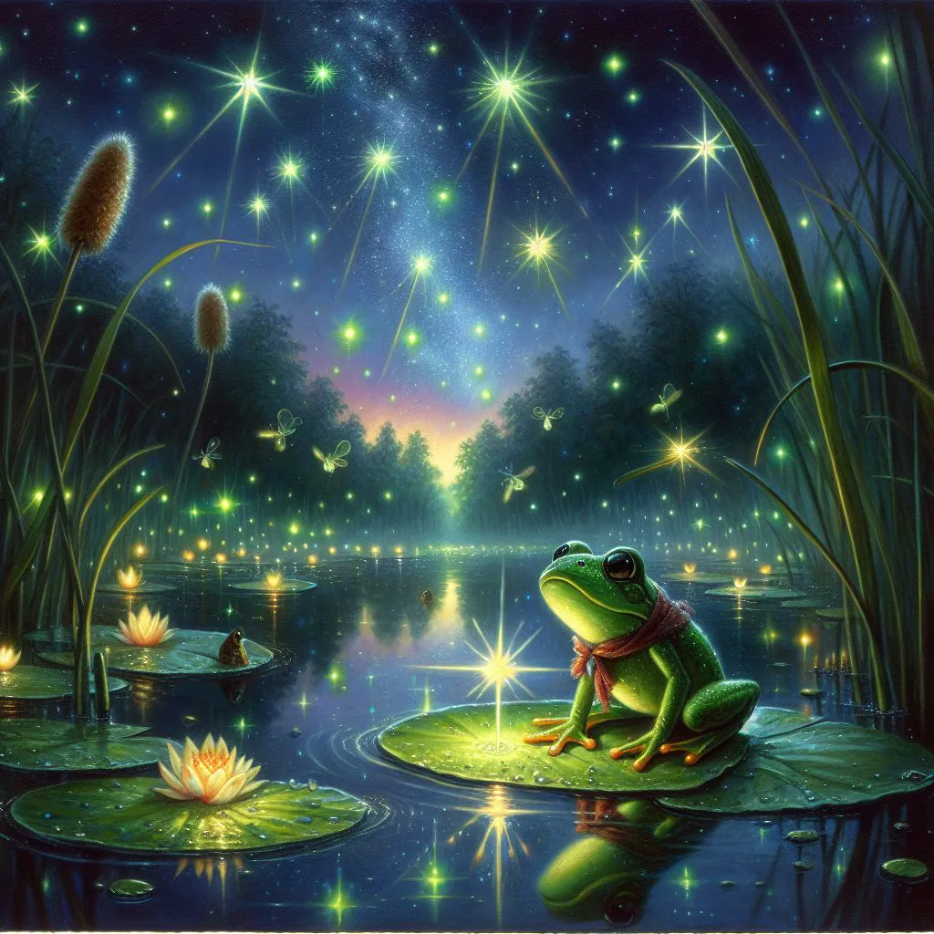 داستان ماجرای جالب قورباغه و ستاره ها