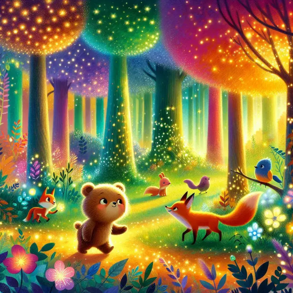 داستان داستان خرس کوچولو و سفر به جنگل جادوئی