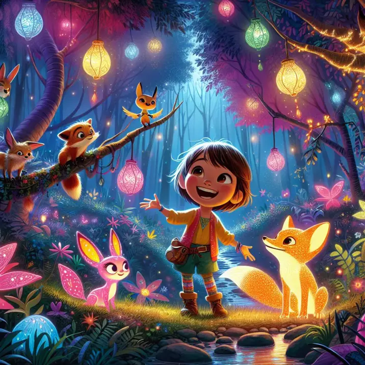 داستان سفر جادویی به جنگل روشن