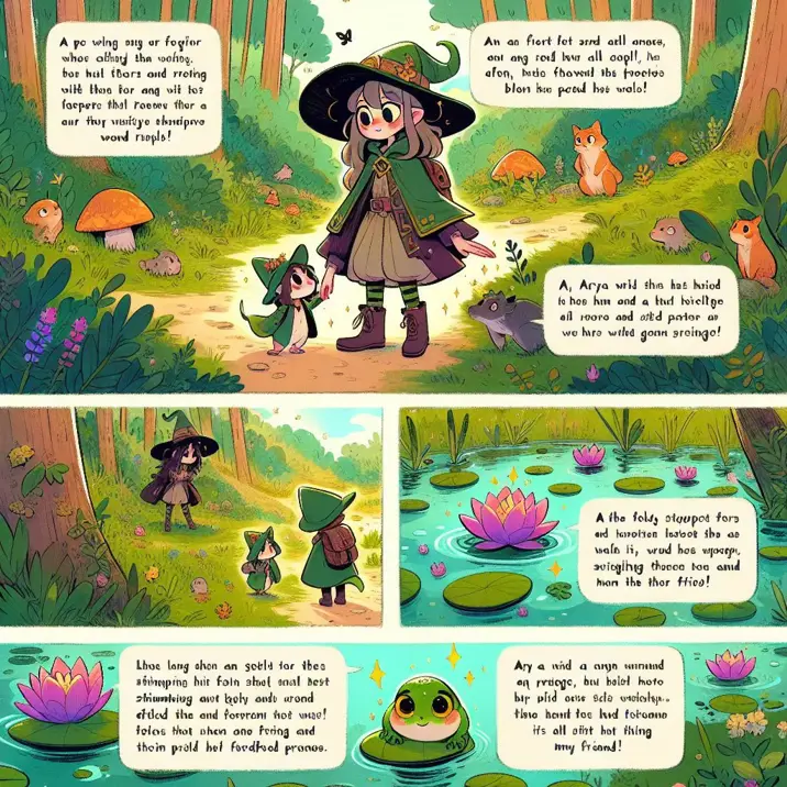 داستان دوستی جادوگری و یک بچه قورباغه