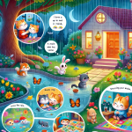 ماجرای گربه کوچولو و روز بارانی