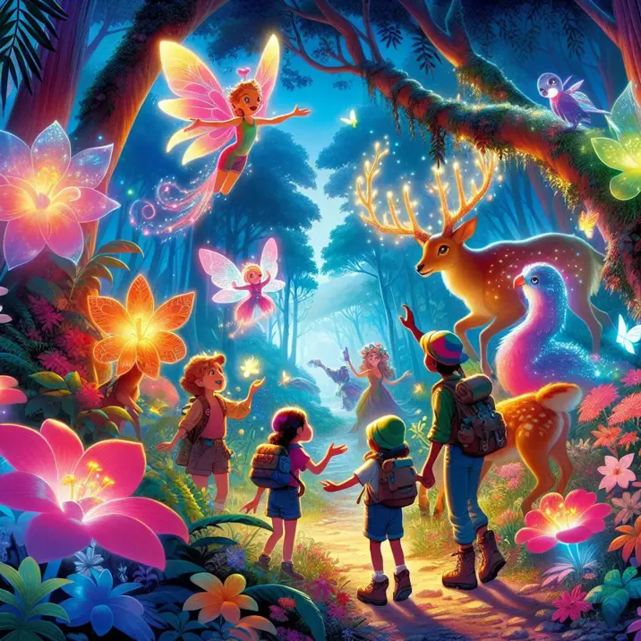 داستان ماجراجویی در جنگل رنگین