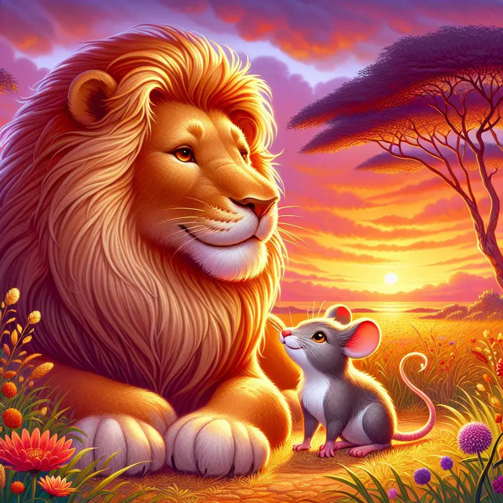 داستان ماجرای شیر و موش