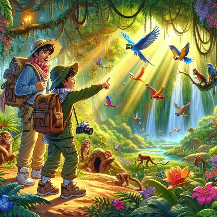 داستان ماجراجویی در جنگل شگفت انگیز