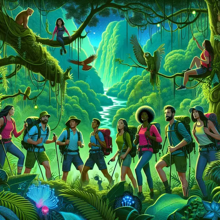 داستان ماجراجویی در جنگل سبز